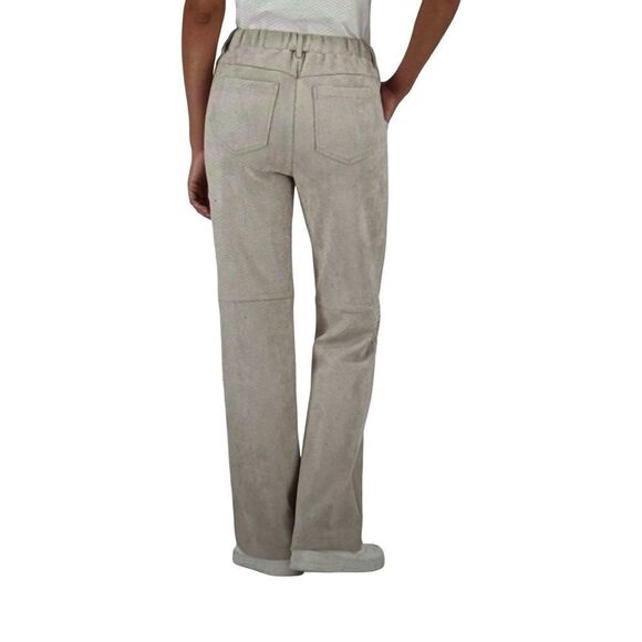 Monari Straight Leg Trousers- Greige - Picture 5 of 7